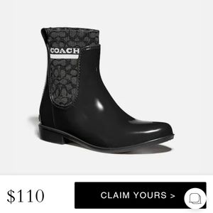 Coach rain boots